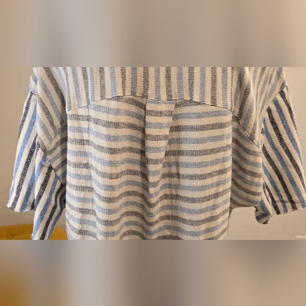 Free People Striped Button-Up Romper Size M. - Picture 9 of 15